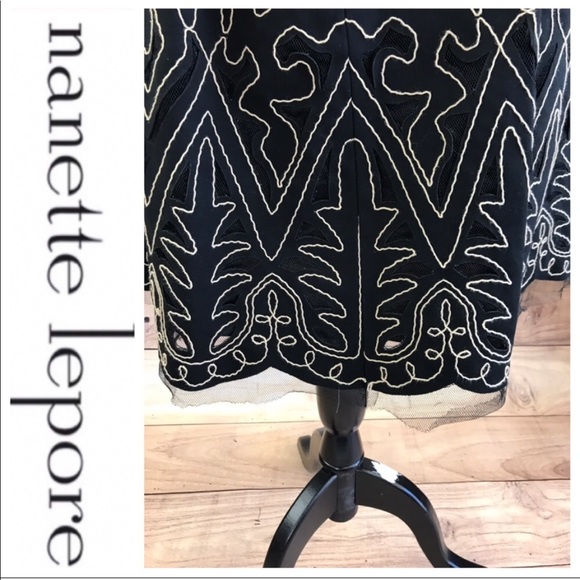 💕SALE Nanette Lepore Black Strapless Cutout Dress - Picture 5 of 8